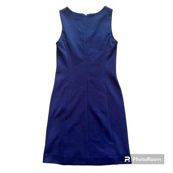 LILLY PULITZER Janice Navy Coral Knit Shift Embroidered Mini Dress Size XS - Picture 3 of 7